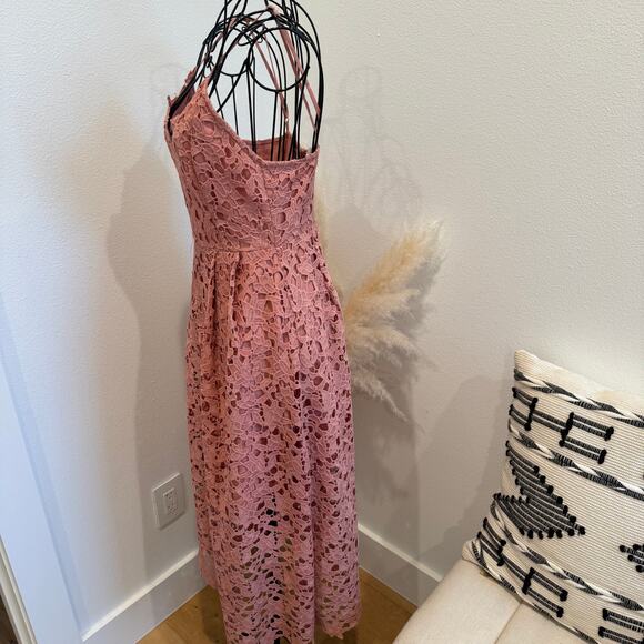 ASTR the Label A Line Lace Fit & Flare Midi Dress Small - Picture 6 of 11